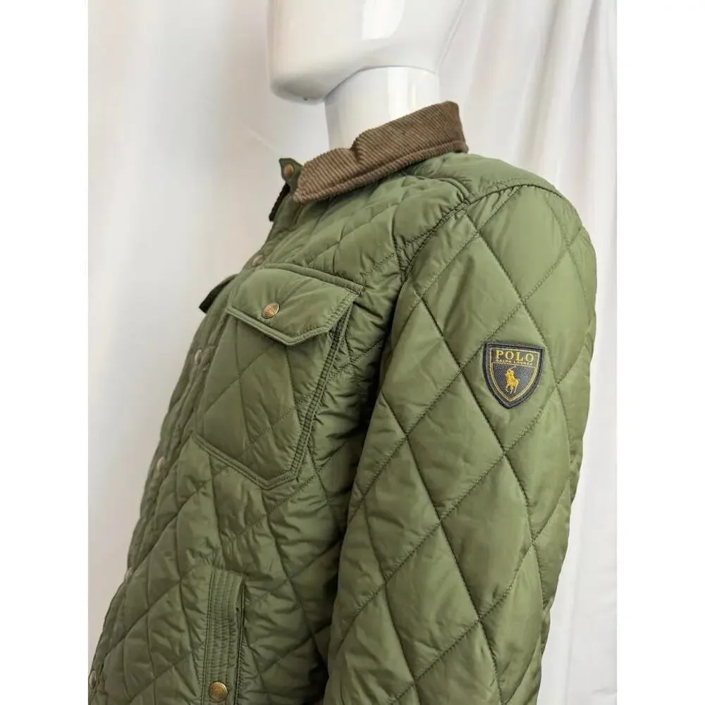 NWT! Polo Ralph Lauren Mens‎ Diamond Quilted Snap Button Field Barn Jacket XL